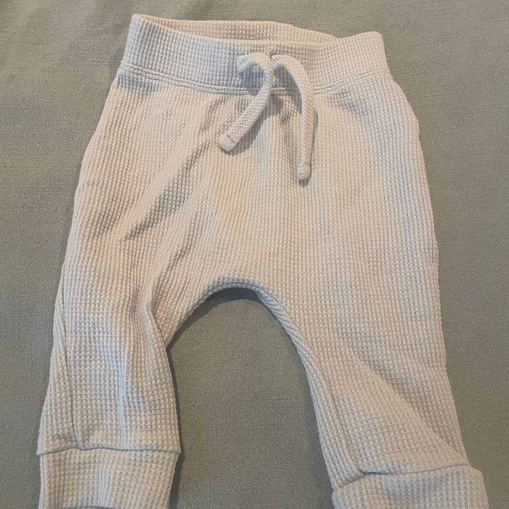 Cozy grey Kids Waffle Knit Pants